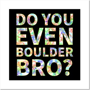 Do You Even Boulder Bro Posters and Art